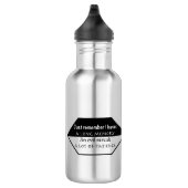 Onthoud: lange herinnering, kwade streep, geduld waterfles (Rechts)