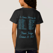 Onthoud Lewiston w/Gepersonaliseerd naam Tekst T-s T-shirt (Achterkant)