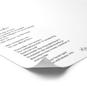 Onthoud liefdesgedicht poster muurkunst decor (Hoek)