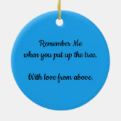 Onthoud me Ornament (Achterkant)