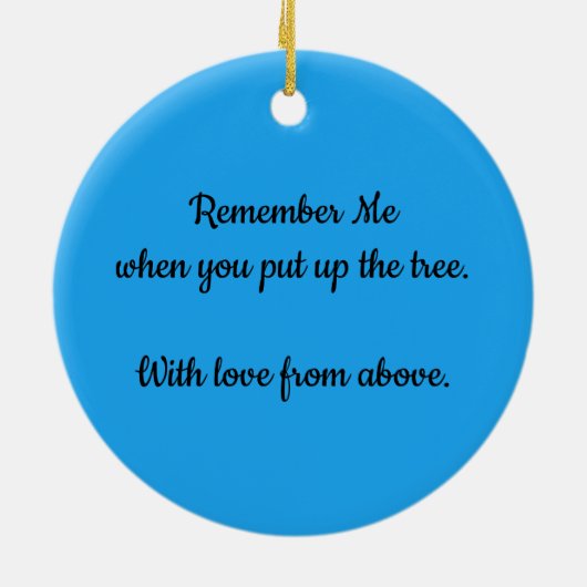 Onthoud me Ornament (Achterkant)