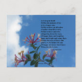 Onthoud mij gedicht briefkaart (Voorkant)