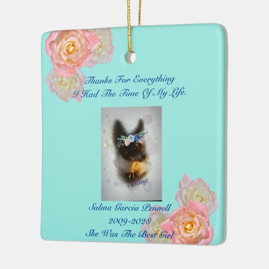 Onthoud mij Memorial Keramisch Ornament (Links)