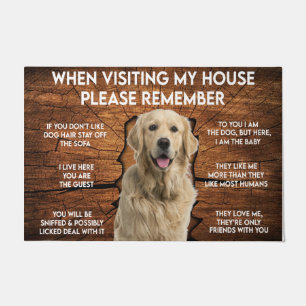 Onthoud mijn bezoek: Labrador Retriever Deurmat