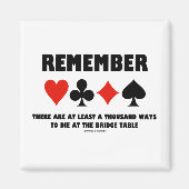 Onthoud minstens duizend manieren om te sterven op magneet (Voorkant)