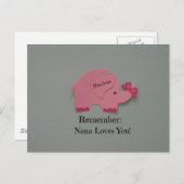 Onthoud: Nana houdt van je! Briefkaart (Voorkant / Achterkant)