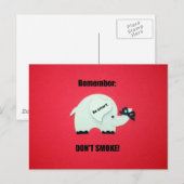 Onthoud: Niet roken! Briefkaart (Voorkant / Achterkant)