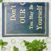 Onthoud onze koffie- advertentie-grappigheid niet theedoek (Gevouwen)