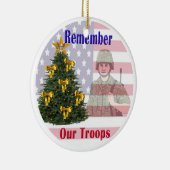 Onthoud onze troepenfeestdag keramisch ornament (Rechts)
