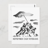 Onthoud onze veteranen briefkaart (Voorkant / Achterkant)
