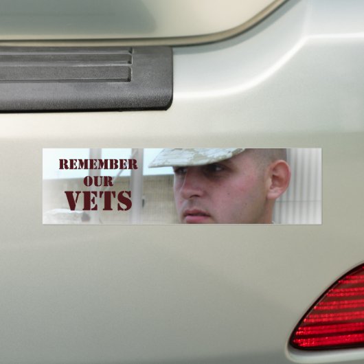 Onthoud onze Vets-Bumpersticker Bumpersticker (Op auto)