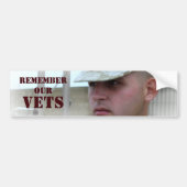 Onthoud onze Vets-Bumpersticker Bumpersticker (Voorkant)