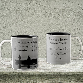 Onthoud pap deze Vaderdag. Tweetonige Mok. Tweekleurige Koffiemok