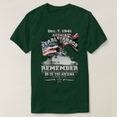 ONTHOUD Pearl Harbor USS ARIZONA BB39 T-shirt (Design voorkant)