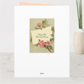 Onthoud Pink Roses Quote Wenskaart Kaart (Achterkant)