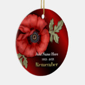 Onthoud Poppy - Aanpassen Keramisch Ornament (Rechts)