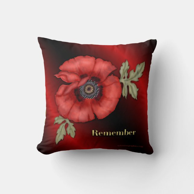 Onthoud Poppy Kussen (Voorkant)