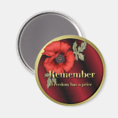 Onthoud Poppy Magneet (Voorkant / Achterkant)