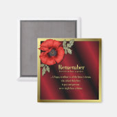 Onthoud Poppy Magneet (Voorkant / Achterkant)