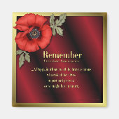 Onthoud Poppy Magneet (Voorkant)