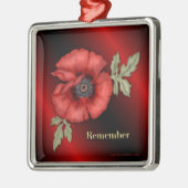 Onthoud Poppy Metalen Ornament (Links)