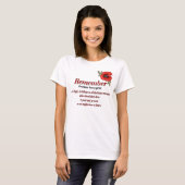 Onthoud Poppy T-shirt (Voorkant volledig)