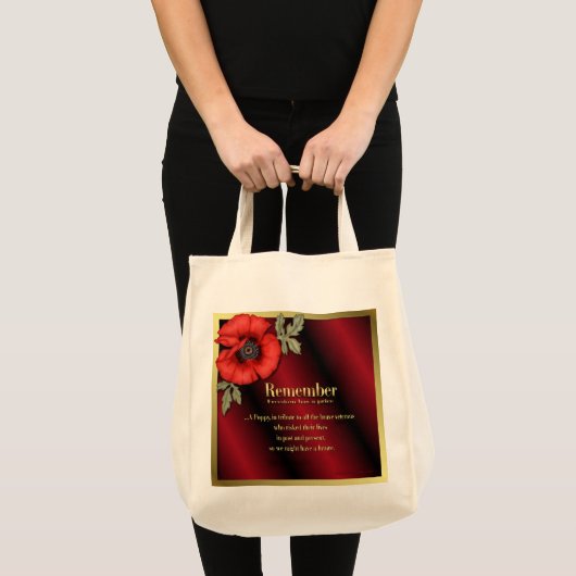 Onthoud Poppy Tote Bag (Voorkant (product))