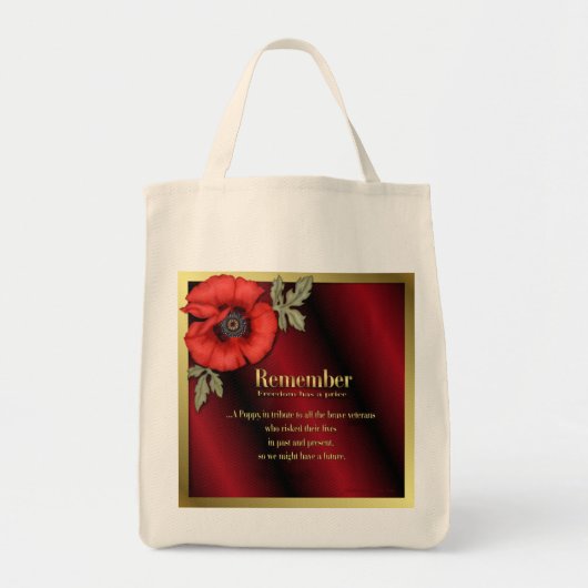 Onthoud Poppy Tote Bag (Voorkant)