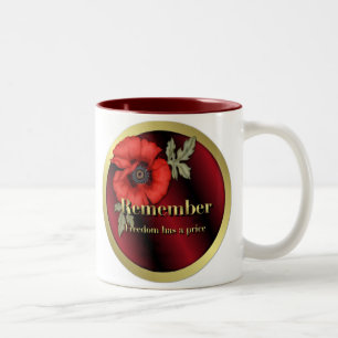 Onthoud Poppy Tweekleurige Koffiemok