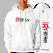 Onthoud Quote rood groen | Wit Mannen Hoodie