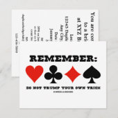 Onthoud: Trump uw eigen brick niet (Bridge) Kaart (Voorkant / Achterkant)