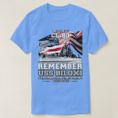 ONTHOUD USS Biloxi CL80 US Navy lichte kruiser T-shirt (Design voorkant)