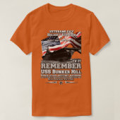ONTHOUD USS Bunker Hill CV17 T-shirt (Design voorkant)