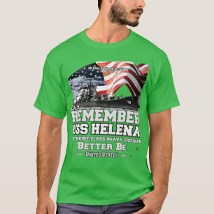 ONTHOUD USS Helena CA75 zware kruiser veteranen T-shirt