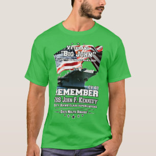 ONTHOUD USS John F Kennedy CV67 Veterans T-shirt
