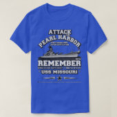 Onthoud USS Missouri BB63 slagschip T-shirt (Design voorkant)