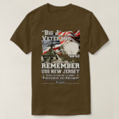 ONTHOUD USS New Jersey BB62 US slagschip T-shirt (Design voorkant)