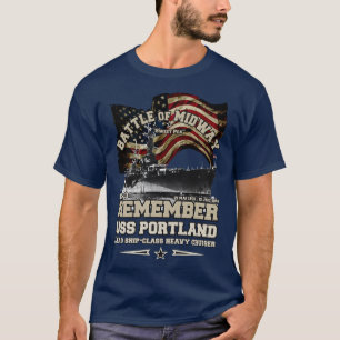 ONTHOUD USS Portland CLCA33 US Cruiser T-shirt