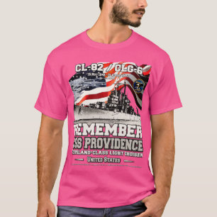ONTHOUD USS Providence CL82 US Navy Light kruiser T-shirt