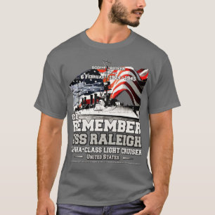 ONTHOUD USS Raleigh CL7 scout cruiser marine veter T-shirt