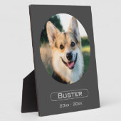 Onthoud uw pakket met foto op een fotoplaat (Zijkant)