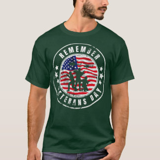 Onthoud Veterans Dag 6 T-shirt