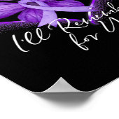 Onthoud voor u Alzheimerheimer's Awareness Purpl Poster (Hoek)