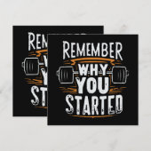 Onthoud waarom je begon (Voorkant / Achterkant)