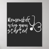 Onthoud waarom je bent begonnen poster (Voorkant)