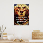 Onthoud waarom Motivatie online offertes Poster (Keuken)