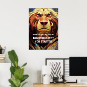 Onthoud waarom Motivatie online offertes Poster (Thuiskantoor)