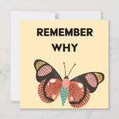 Onthoud waarom Vlinder Magnetische Kaart Magnetische Uitnodiging (Voorkant)