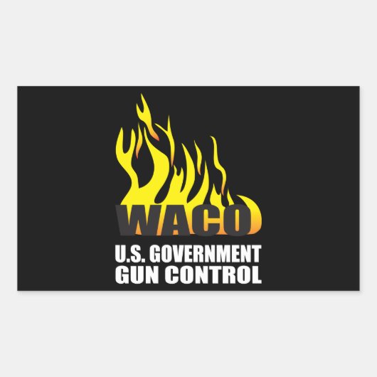 Onthoud Waco Rechthoekige Sticker (Voorkant)