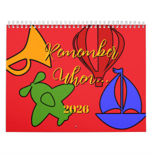Onthoud wanneer... 2026 kalender